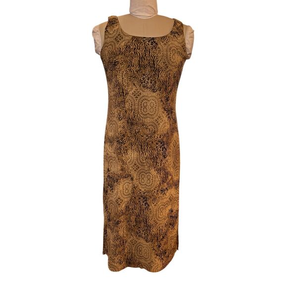 Jessica Howard Animal Print Dress & Jacket Dz. 12 Vintage 2-Pcs - Picture 2 of 10